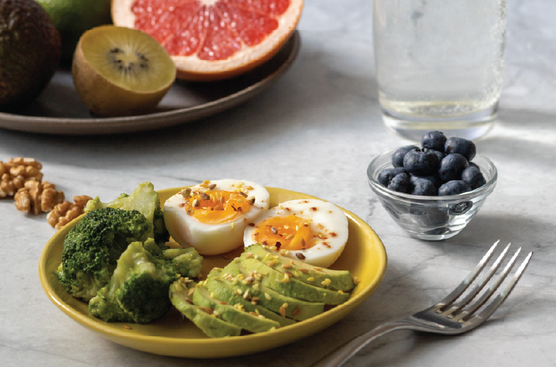 Healthy breakfast made with fresh imported ingredients